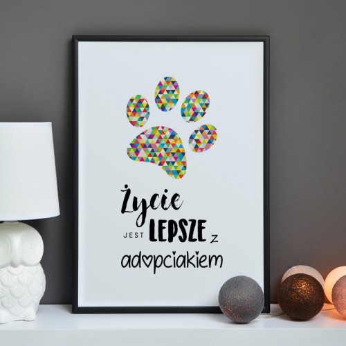 Plakat na ścianę Adopciak Origami do salonu