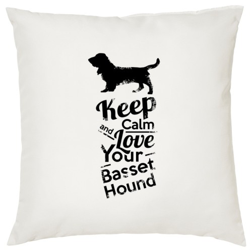 Poszewka na poduszkę Basset Hound Keep Calm