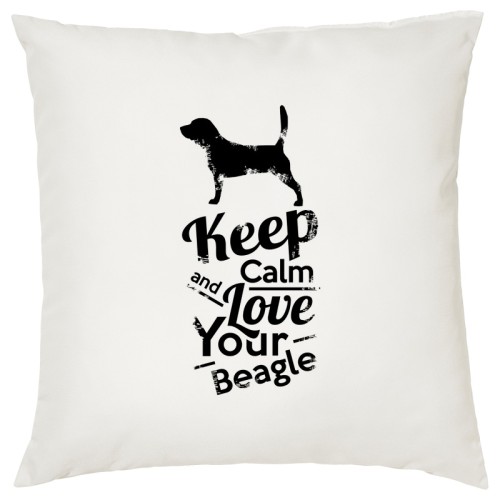 Poszewka na poduszkę Beagle Keep Calm
