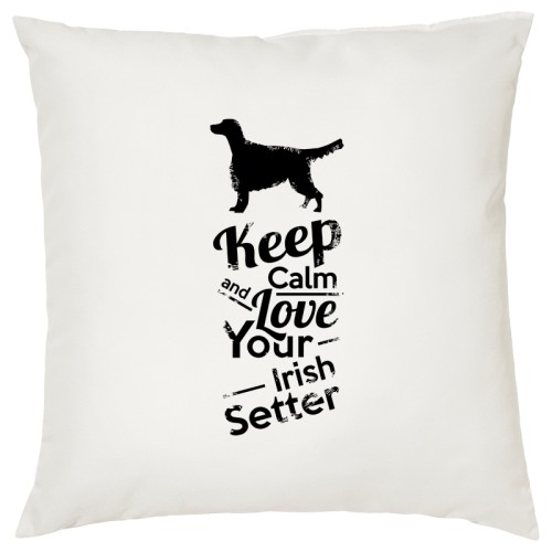 Poszewka na poduszkę Seter Irlandzki Keep Calm