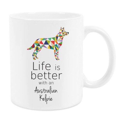 Kubek z psem Australian Kelpie Origami 330 ml