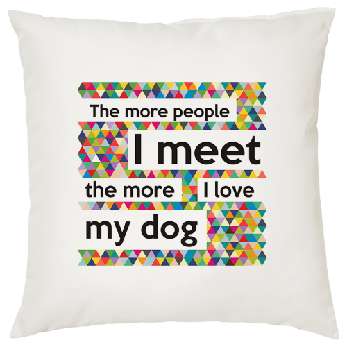 Poszewka na poduszkę The more people 40x40 z nadrukiem Origami