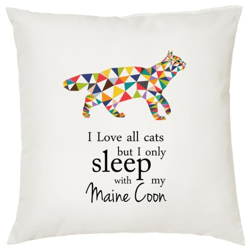 Poszewka na poduszkę Maine Coon 40x40 z nadrukiem Origami