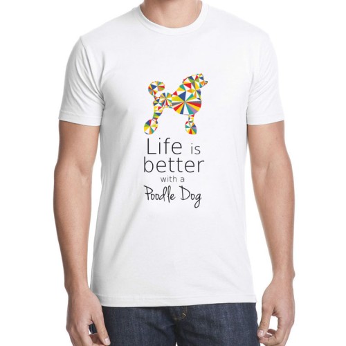 Koszulka męska T-shirt Pudel