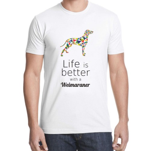 Koszulka męska T-shirt Wyżeł Weimarski