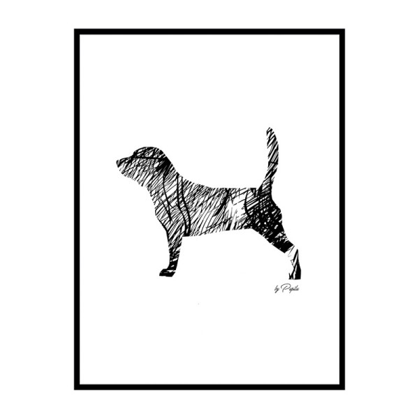 plakat-beagle-szkic