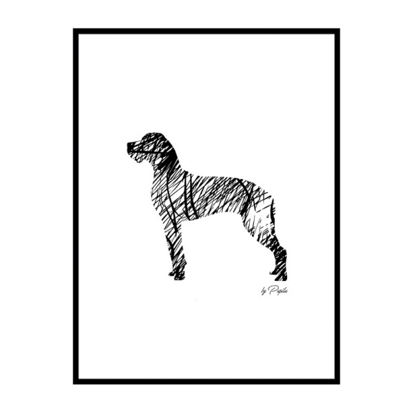 plakat-dog-niemiecki-szkic
