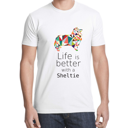 Koszulka męska T-shirt Owczarek Szetlandzki