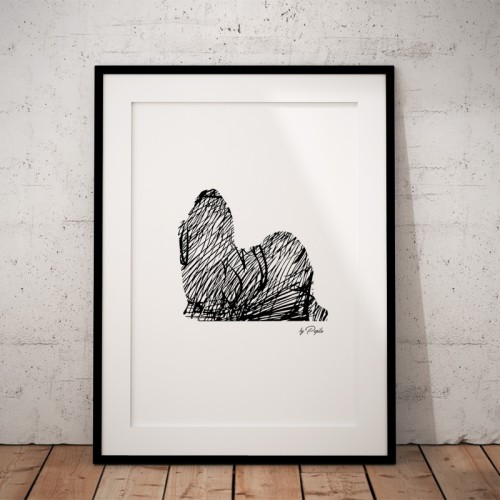Plakat na ścianę Shih Tzu Art do salonu