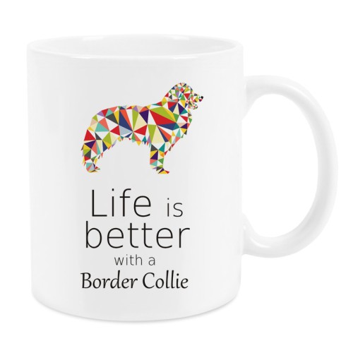 Kubek z psem Border Collie Origami 330 ml