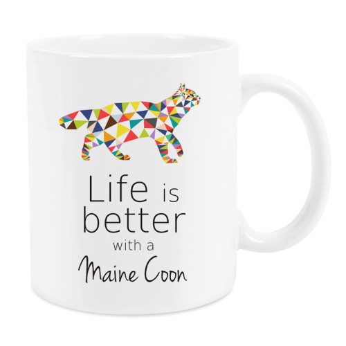 Kubek z kotem Maine Coon Origami 330 ml