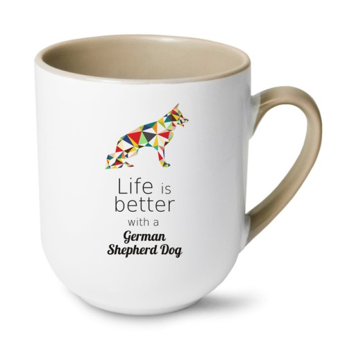 Kubek Owczarek Niemiecki Origami 250 ml