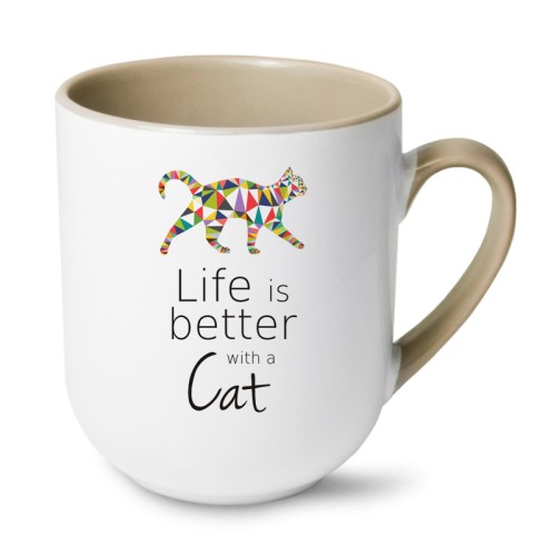 Kubek z kotem Kot Origami 250 ml