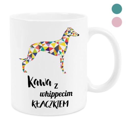 Kubek Kawa z whippecim kłaczkiem Whippet 330 ml