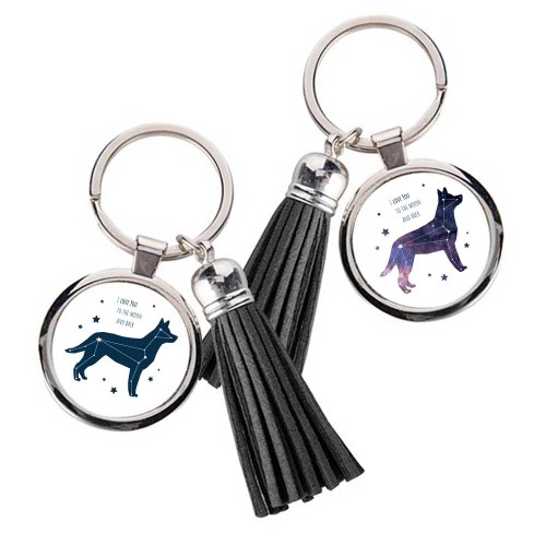 Brelok z frędzlami Australian Kelpie Kosmo