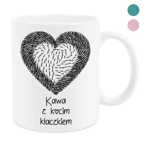 Kubek Kawa z kocim kłaczkiem 330 ml