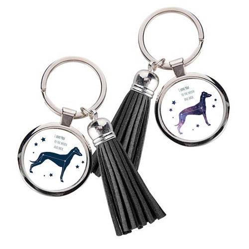 Brelok z frędzlami Whippet Kosmo