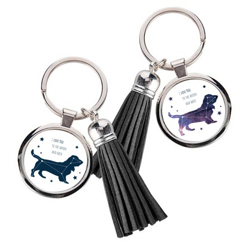 Brelok z frędzlami Basset Hound Kosmo