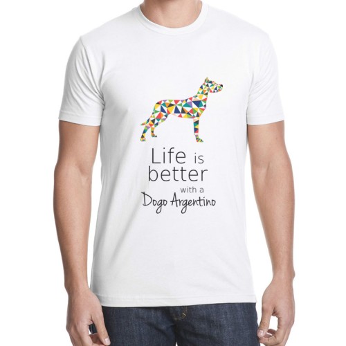 Koszulka męska T-shirt Dog Argentyński