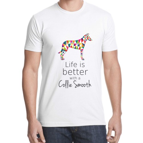Koszulka męska T-shirt Collie Smooth