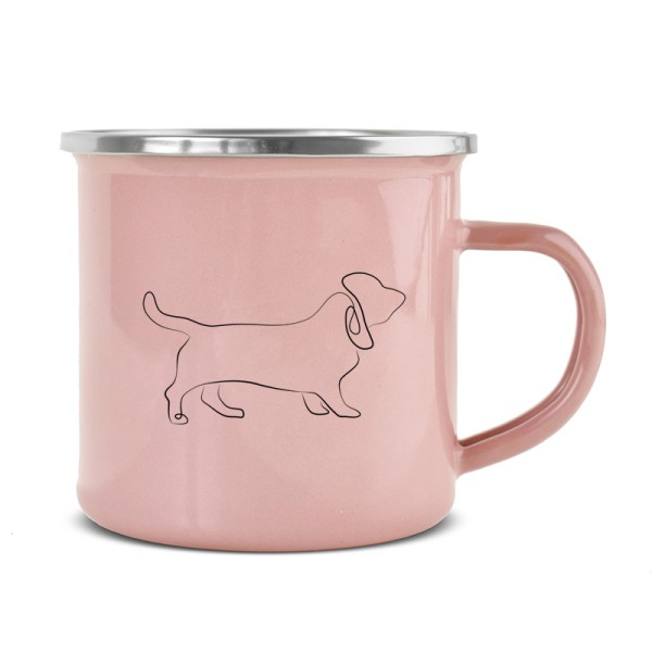 kubek-metalowy-rozowy-basset-hound