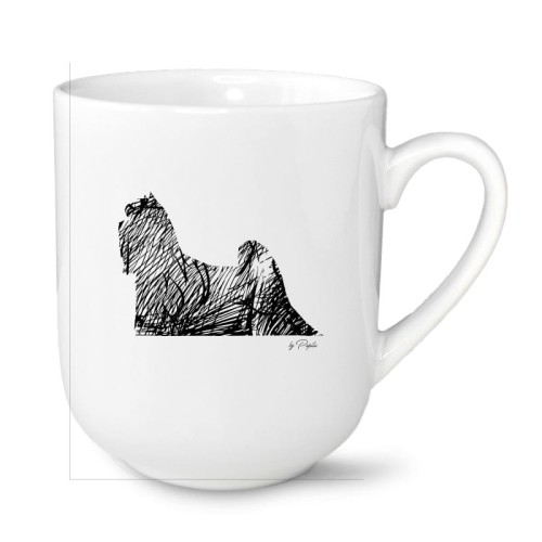 Kubek z psem Yorkshire Terrier z nadrukiem Art do kawy