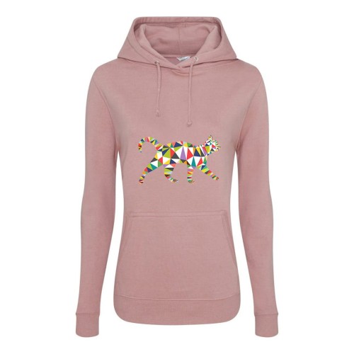 Bluza damska z kapturem Kot Origami