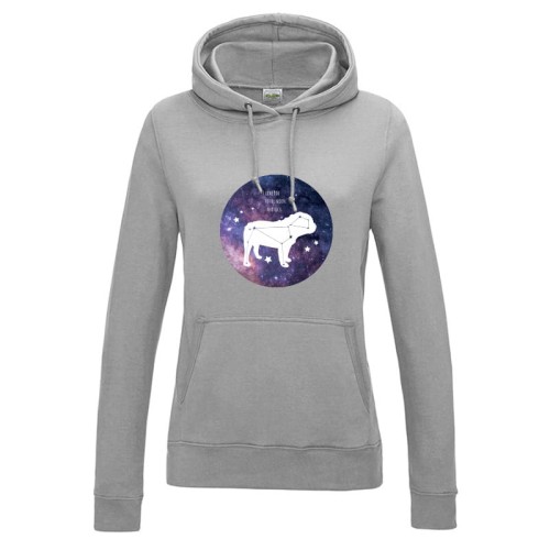Bluza damska z kapturem Buldog Angielski Kosmo