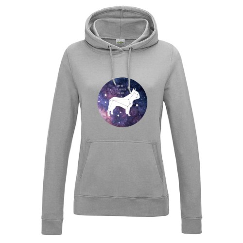 Bluza damska z kapturem Buldog Francuski Kosmo