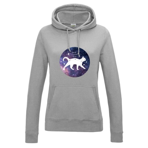 Bluza damska z kapturem Kot Kosmo