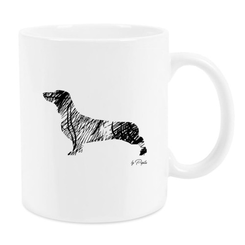 Kubek z psem Jamnik Art 330 ml