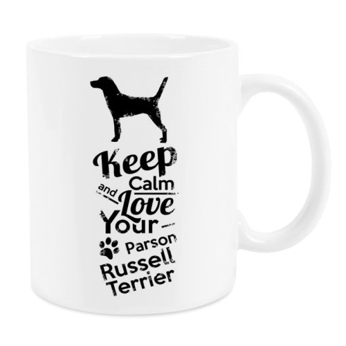 Kubek z psem Parson Keep Calm Retro 330 ml