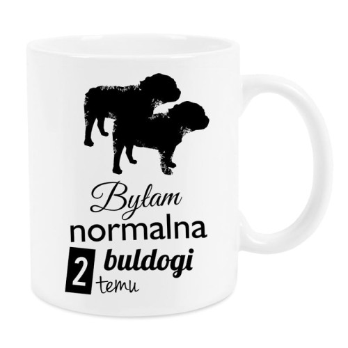 Kubek Buldog Angielski Kilka psów temu 330 ml
