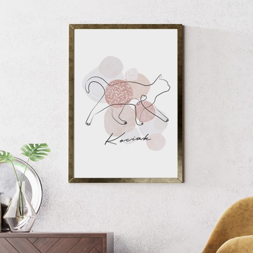 Plakat boho Line Kot