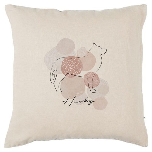 Beżowa poszewka na poduszkę Husky 40x40 boho Line