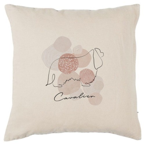 Beżowa poszewka na poduszkę Cavalier 40x40 boho Line