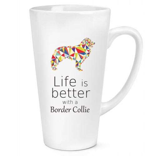 Kubek LATTE DUŻY 450 ML Border Collie