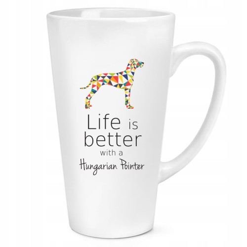 Kubek LATTE DUŻY 450 ML Wyżeł Węgierski