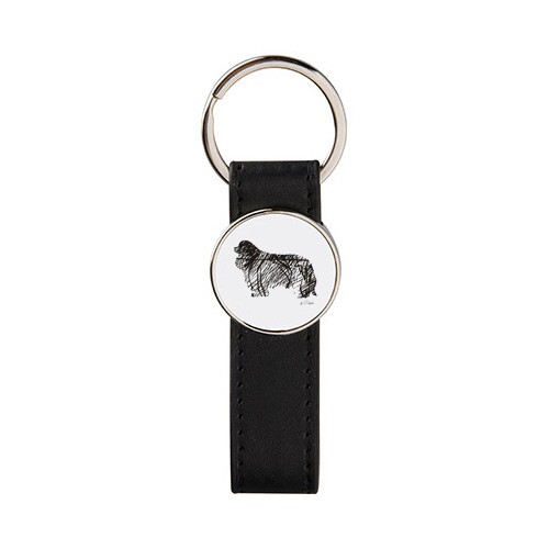 Brelok metal ekoskóra Cavalier King Charles Spaniel