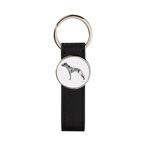 Brelok metal ekoskóra Pit Bull